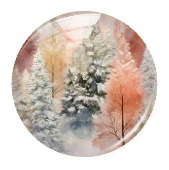 Рождественская сосновая елка ручной работы стеклянные подвески с кабошоном и