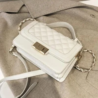womens bag 2022 korean version of the popular high quality texture fashion messenger bag chain bag small square bag