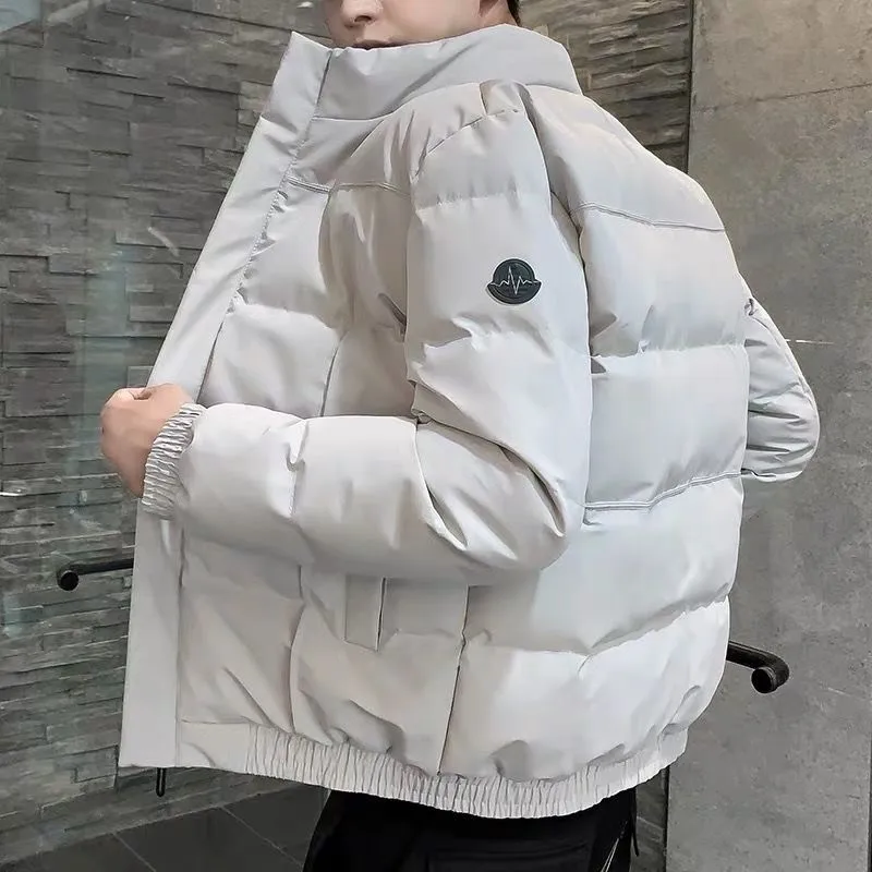 Winter 2022 Men's Golf Jacket Jacket Brand Casual Slim Collar Thick Warm Coat Men's Cotton Coat Men's Golf Sportswear