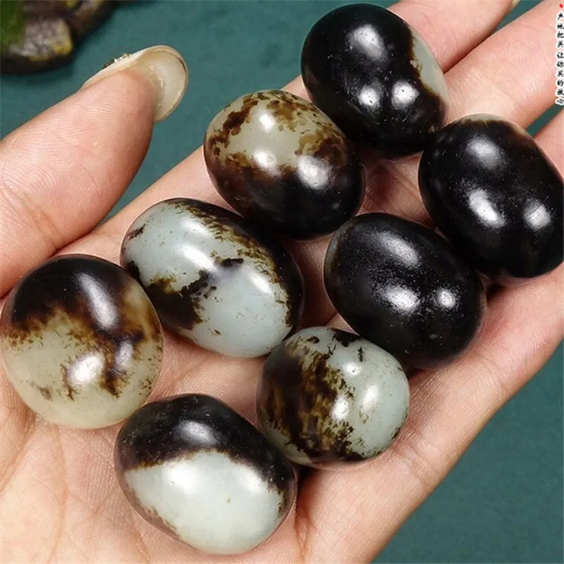 

Необработанный Нефритовый камень с кожей, семена нефрита, бусины для изготовления ювелирных изделий «сделай сам», аксессуары для ожерелья, сережек, браслета