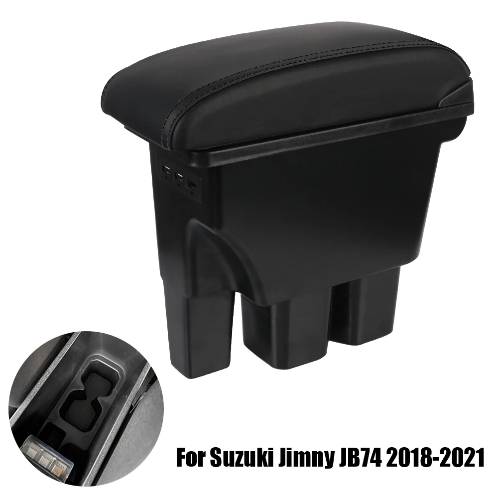

Для Suzuki Jimny JB74, детали интерьера USB, подлокотник для автомобиля, коробка для хранения автомобильных аксессуаров для Suzuki Jimny JB74