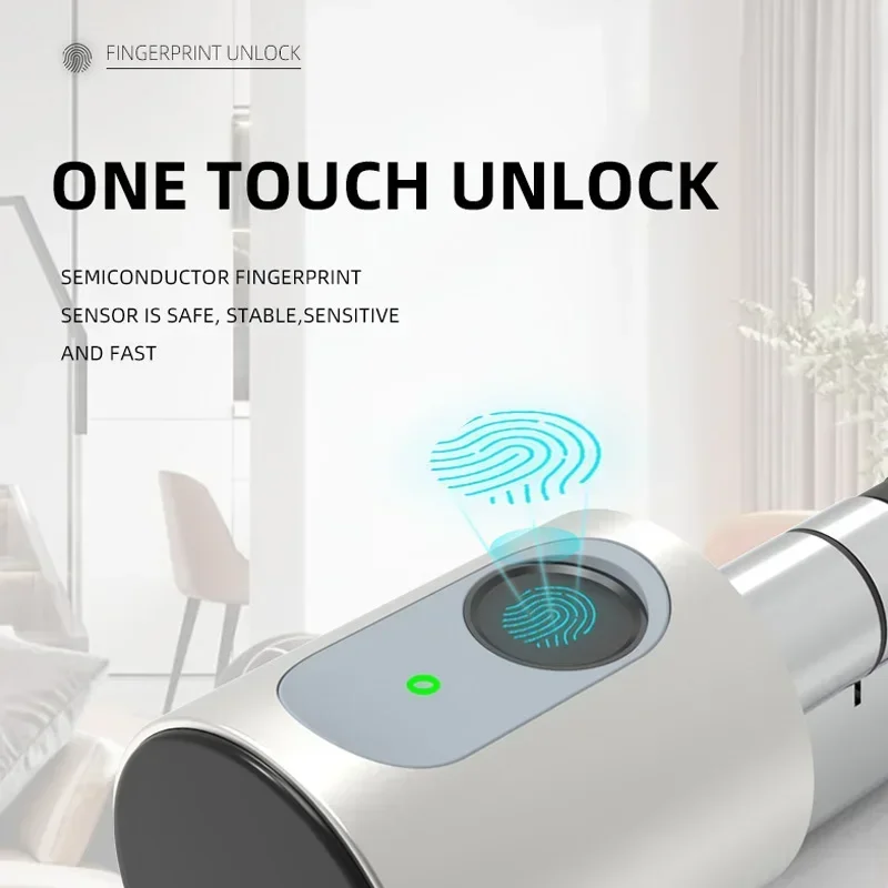 Фото Электронный смарт-замок дверной Tuya с поддержкой Wi-Fi и RFID-карт №3