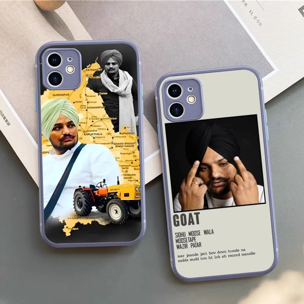 

Indian Rapper S-SidhuS M-MooseS W-WalaS Phone Case For iPhone 14 X XR XS 7 8 Plus 11 12 13 pro MAX 13mini Matte Shockproof Case