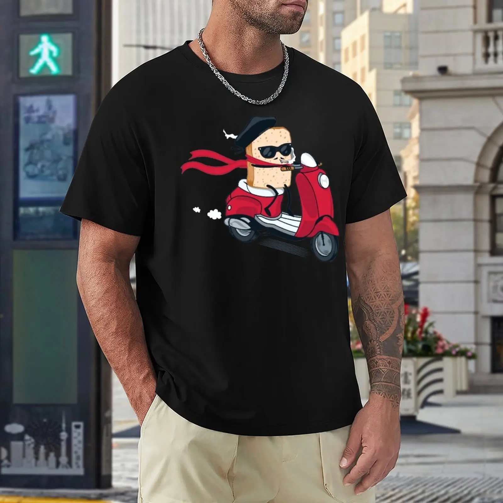 

French Toast 2 T-shirt Round Neck Sports Nerd Tshirt Cute Leisure Eur Size