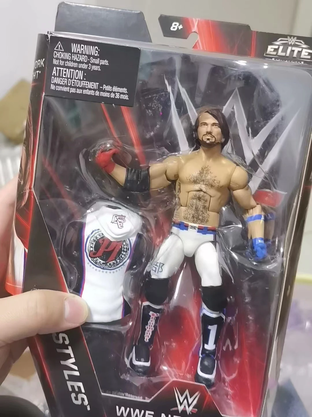 

Elite AJ Style WWE AEW Action Figure Wrestling Championship Display Collection Figure Festival Gift
