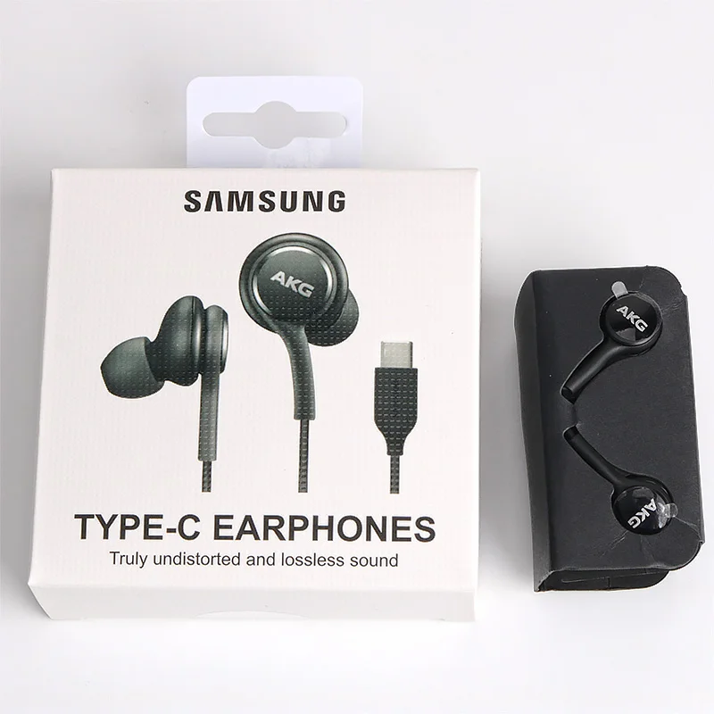 OEM Samsung Galaxy Note 10 + Type C Earphones In-ear Wired Mic Volume Control USB-C Headset for Samsung A90 A80 A60 A8S Huawei