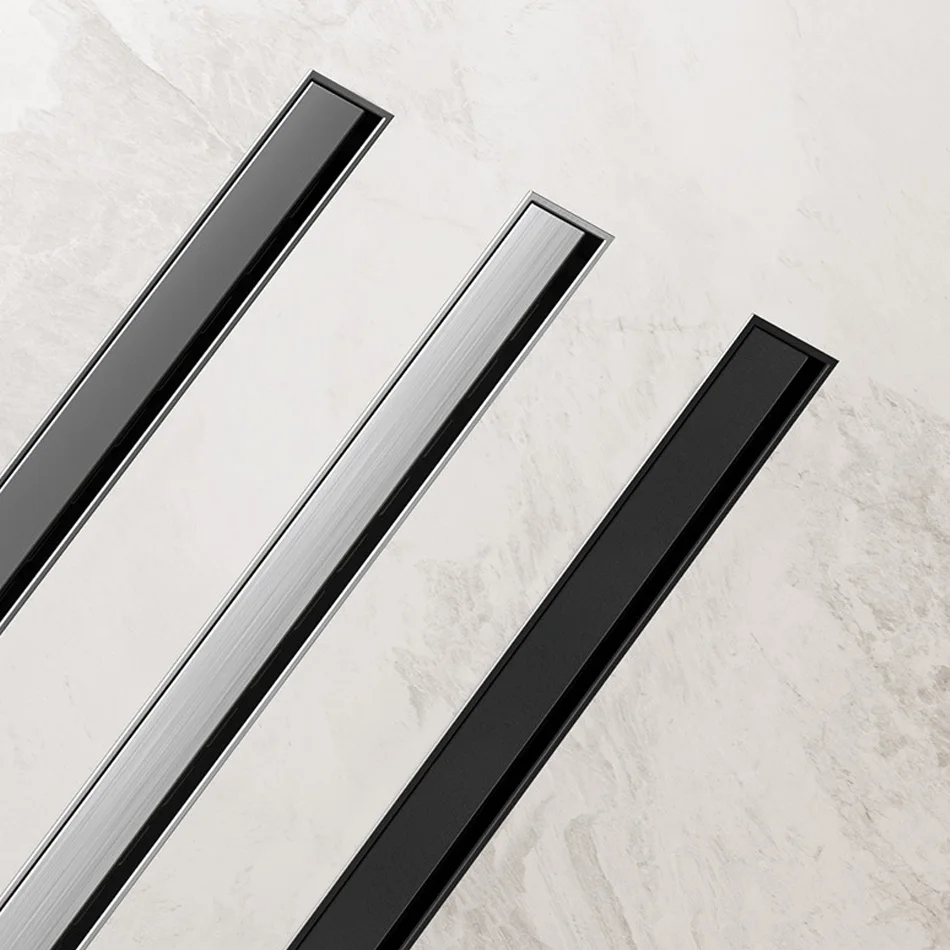 Дренаж для ванной и душа черный прямоугольный дренажный дренаж пола из