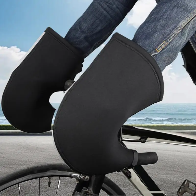 Варежки на руль велосипедные водонепроницаемые варежки для рук ветрозащитные