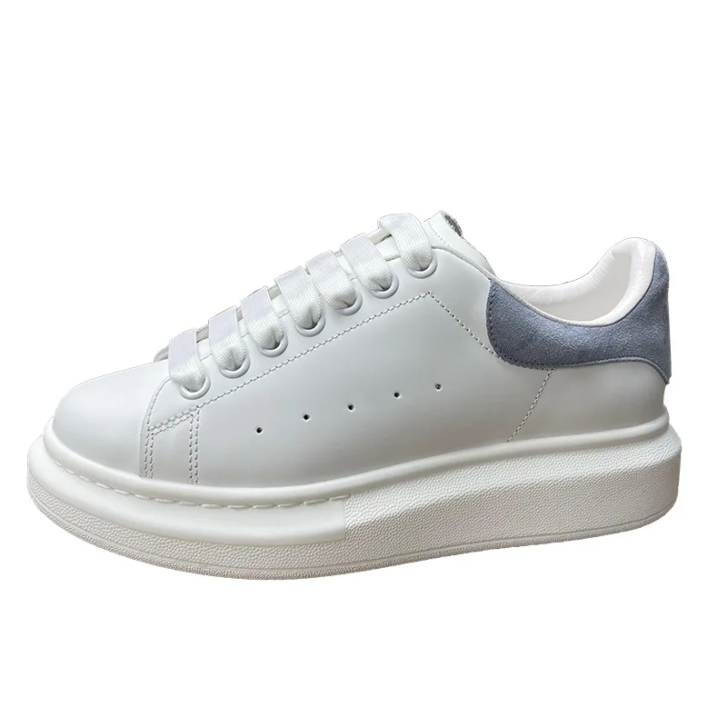 

Кроссовки мужские в британском стиле, повседневная обувь для отдыха, на толстой подошве, дышащие, из воловьей кожи, в стиле ретро, весна-осень