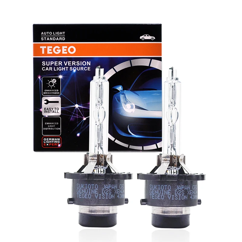 

2PCS TEGEO VISION CBI GENUINE 35W D4S D2S Xenon HID Bulb 4300K 5500K 6500K Replacement HeadLight P32d-5 66440 66440CBI 42402