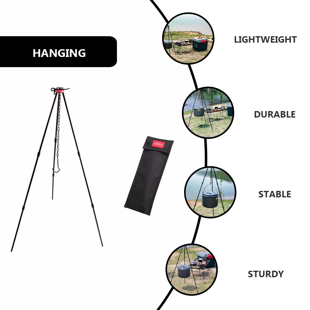 Штатив для костра вешалки одежды подставка приготовления пищи кронштейн горшка