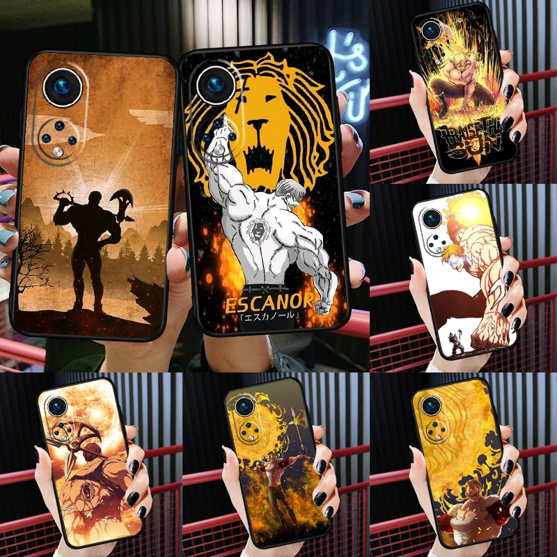 

Escanor Seven Deadly Sins Case For Huawei P30 P40 Lite P50 P20 Pro Nova 5T P Smart 2021 2019 Back Cover For Honor 50