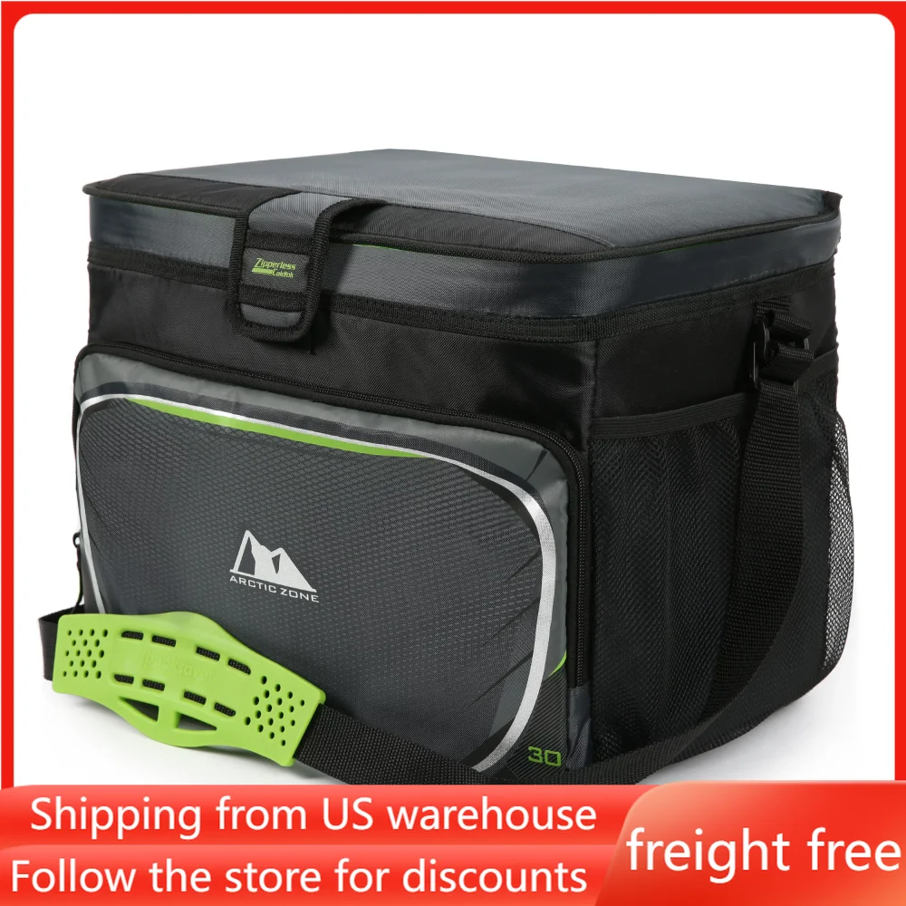 S 30 Can Zipperless Soft Sided Cooler With Hard Liner Freigh