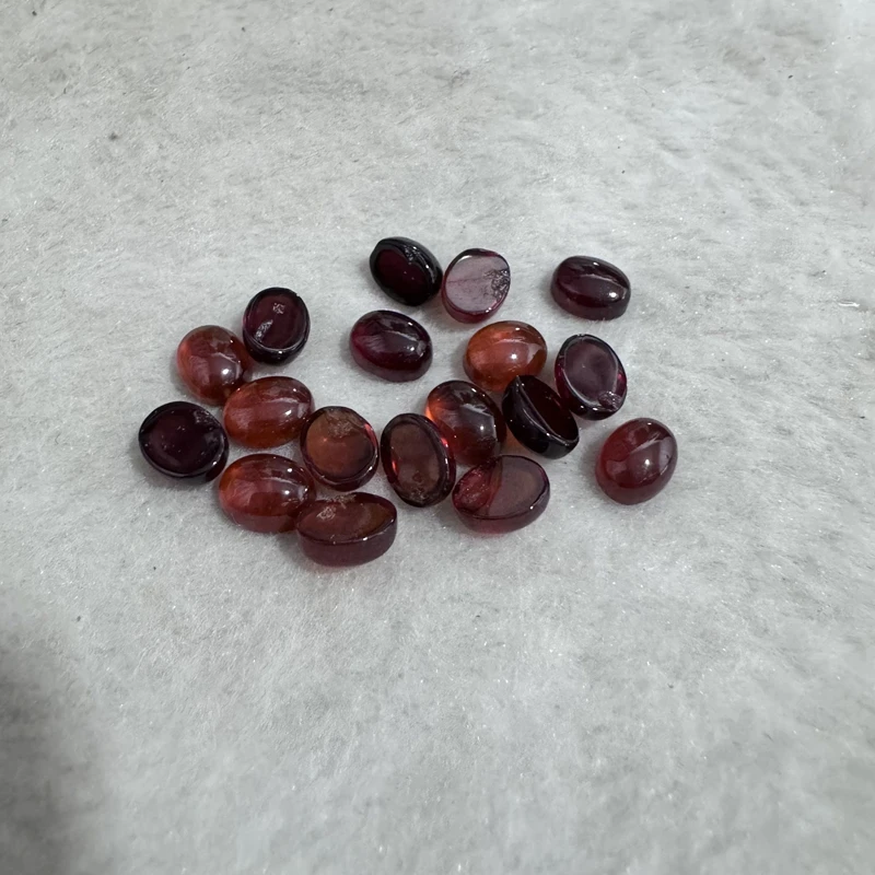 Оптовая продажа 10 шт. бусина из натурального граната 7x9 мм 8x10 овалы