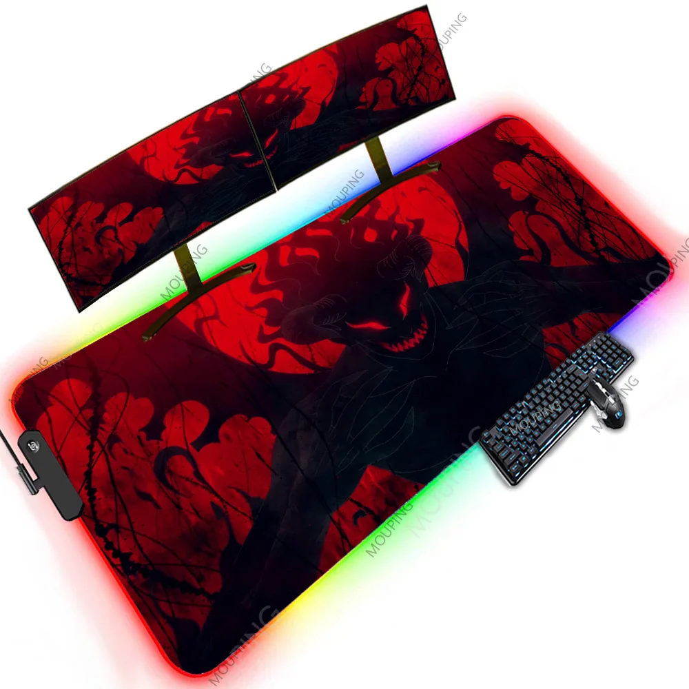 

Demon Gaming Carpet Rgb Mouse Pad 120x60 Desk Mat 100x50 Huge Table Mats Gamer Mouse Pads Xxxxl Mausepad 1200x600 with Backlight