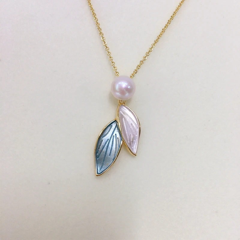 ZHBORUINI серьги-подвески из настоящего натурального пресноводного жемчуга комплект