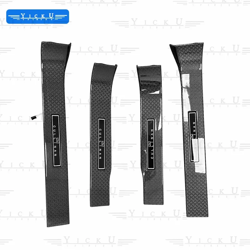 Trocktiger bb version trockener kohlefaser-schwellenstreifen leuchtend пневматическая пленка для рулонов royce cullinan