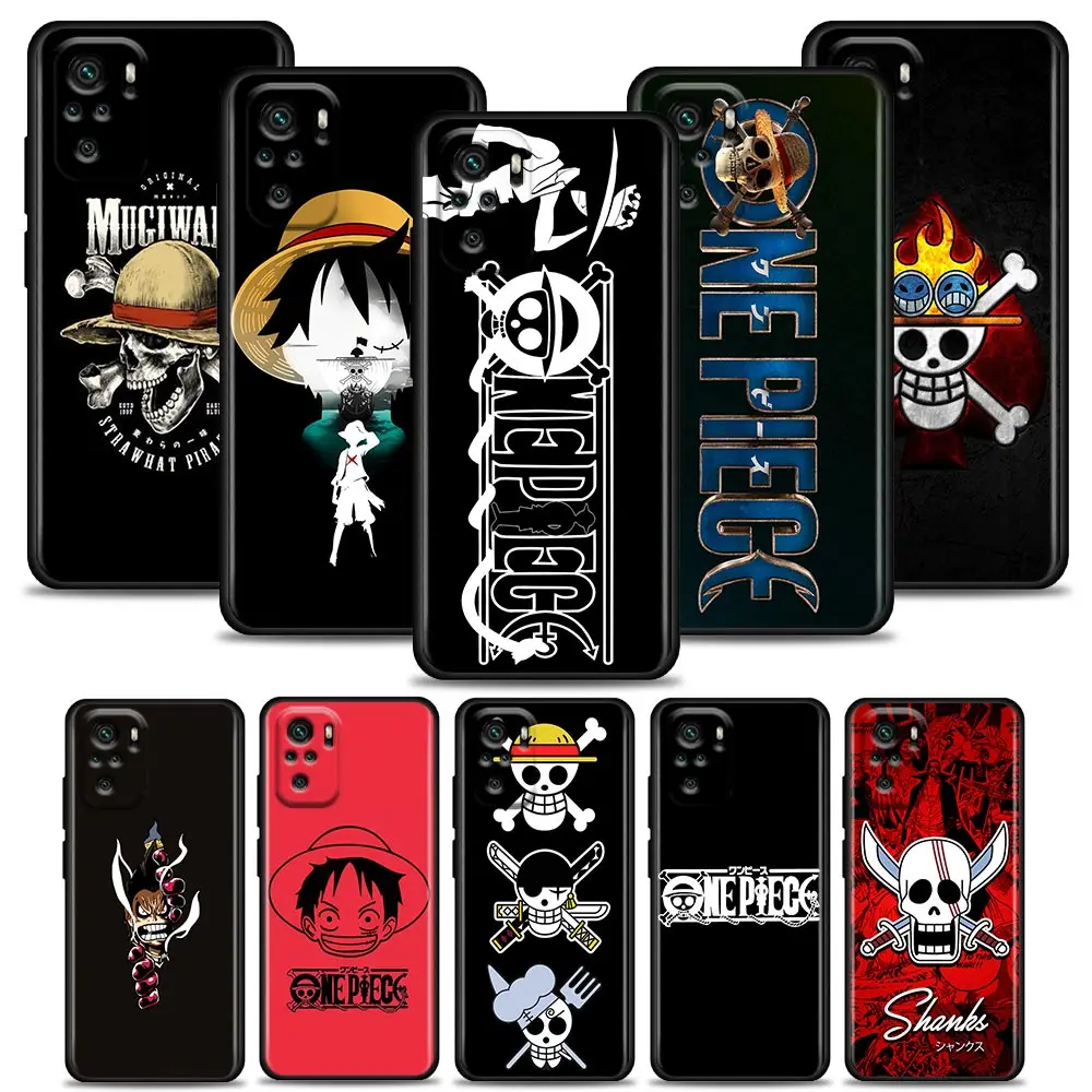 

One Piece Naruto dragon ball Logo Phone Case for Redmi 6 6A 7 7A 8 8A 9 9A 9C 9T 10 10C K40 K40S K50 Pro Plus TPU Case BANDAI