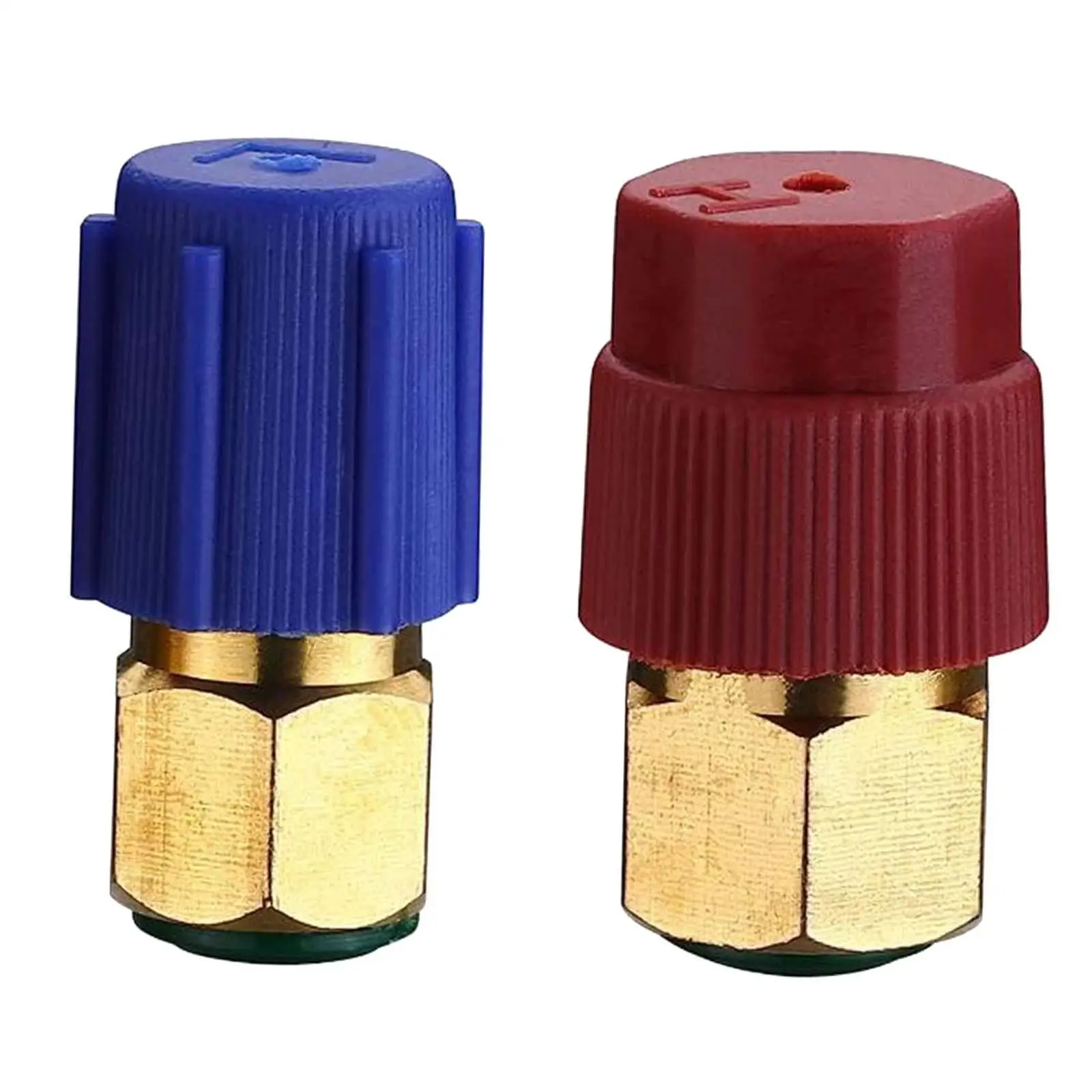 R22 to R134A AC Retrofit Fitting Adapter Kit R12 R22 to R134A High Low Fitting Port Retrofit for AC Pro Refrigerant Premium