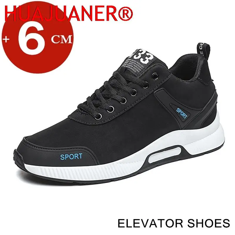 

Winter Elevator Shoes Height Increase Shoes for Men Sneakers Tall Heightening Shoes Warm Height Increasing Shoes Insole 6CM