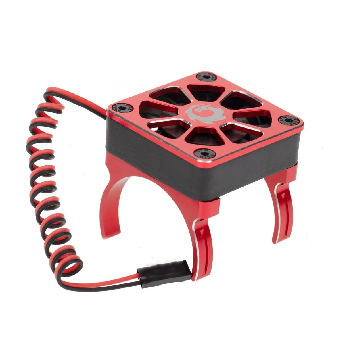 Heat Sink Motor Radiator High-speed Double Ball Cooling Fan for 1/10 TRAXXAS TRX4 OP 540 550 Crawler Car Upgrade Accessories