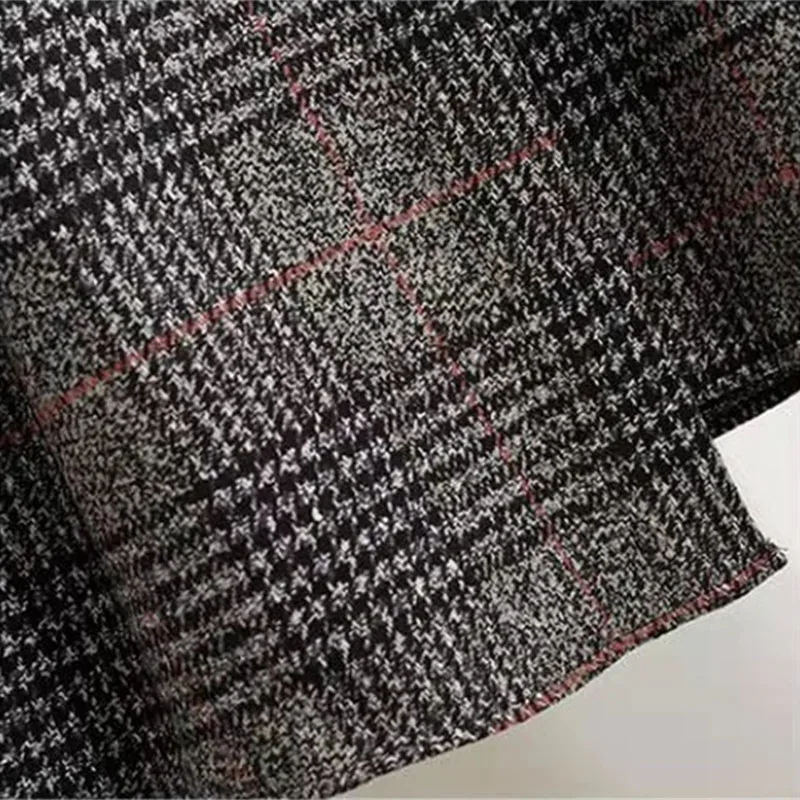 Осенняя женская шерстяная сетчатая юбка нестандартной формы новая