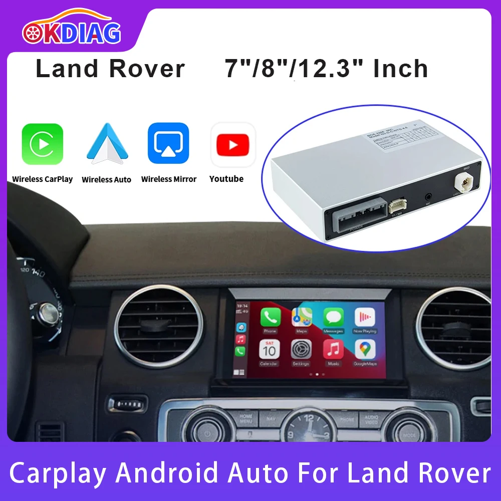 

Для Apple Wireless Carplay для Land Rover // Range Rover/Evoque/Discovery Android Auto Ai Box Мультимедиа USB навигация