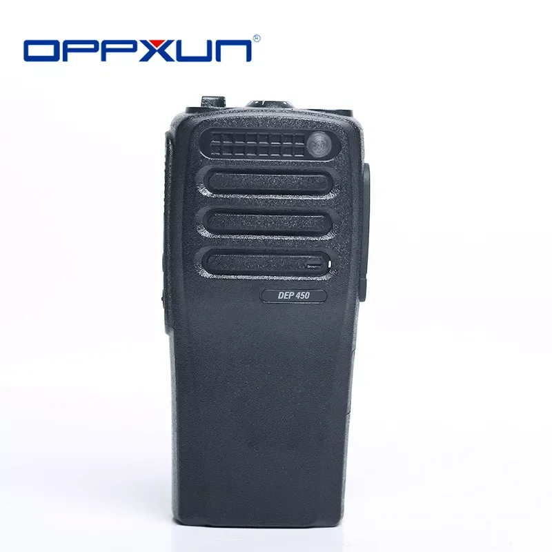 

OPPXUN Black Housing Shell Front Case with Volume Channel Knobs for Motorola Walkie Talkie XIR P3688 DP1400 DEP450 Two Way Radio