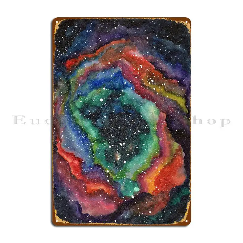 

Космический Радужный кластер металлические знаки для кухни