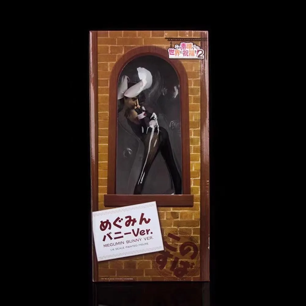 33 см Konosuba Megumin аниме фигурка кролика фигурки девушки 1/4 модель ПВХ статуя
