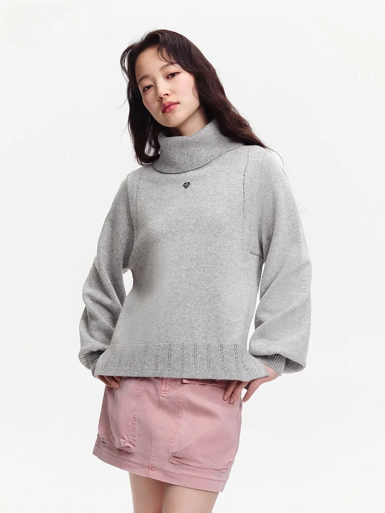 Только осенняя универсальная однотонная водолазка с длинными рукавами для