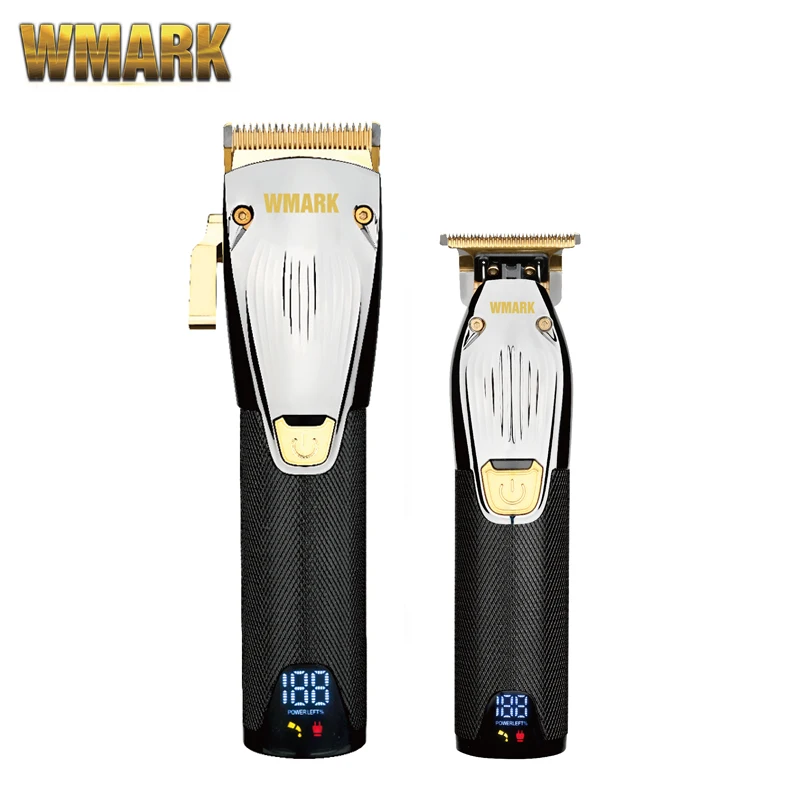 

WMARK 2021 Cordless Hair Clipper NG-2022 With 440C Taper Blade NG-2023 Electric Hair Trimmer With LCD Display