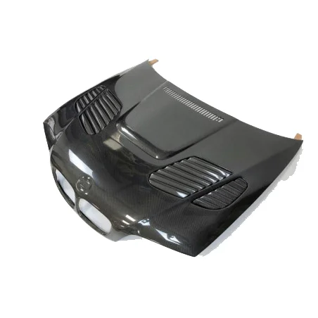 E46 M3 Передний капот двигателя из углеродного волокна GTR Carbon подходит для 3 серии