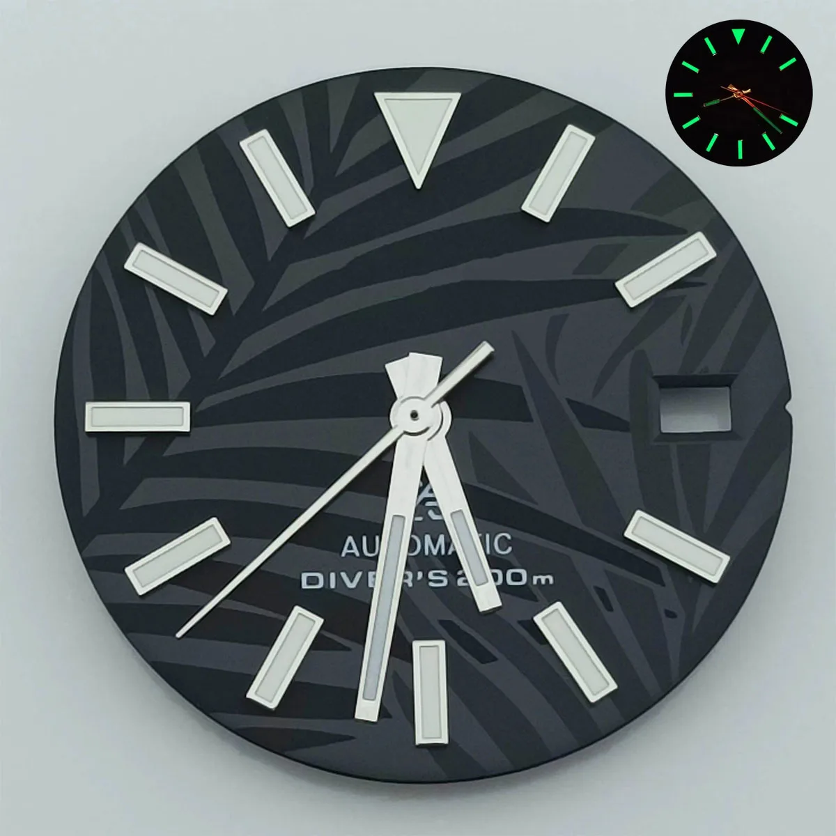 Циферблат NH 35 размер 28 5 мм светящийся подходит для часов с механизмом 36