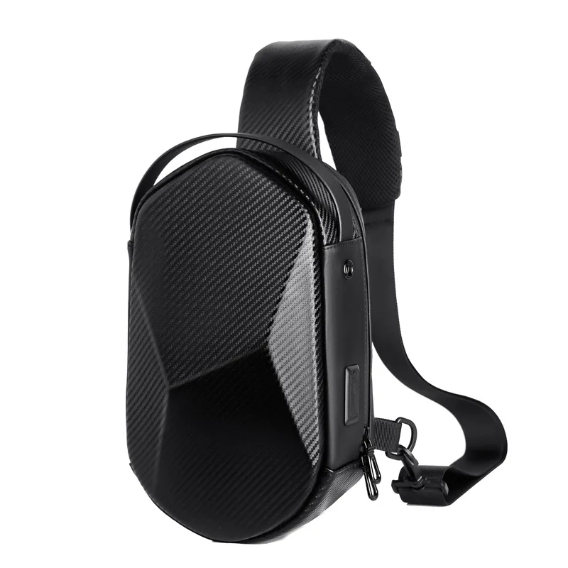 

2022 Men's Fashion Multifunction USB Crossbody Bag Shoulder Bag Man Waterproof Travel Sling Messenger Pack Chest Bag for Male