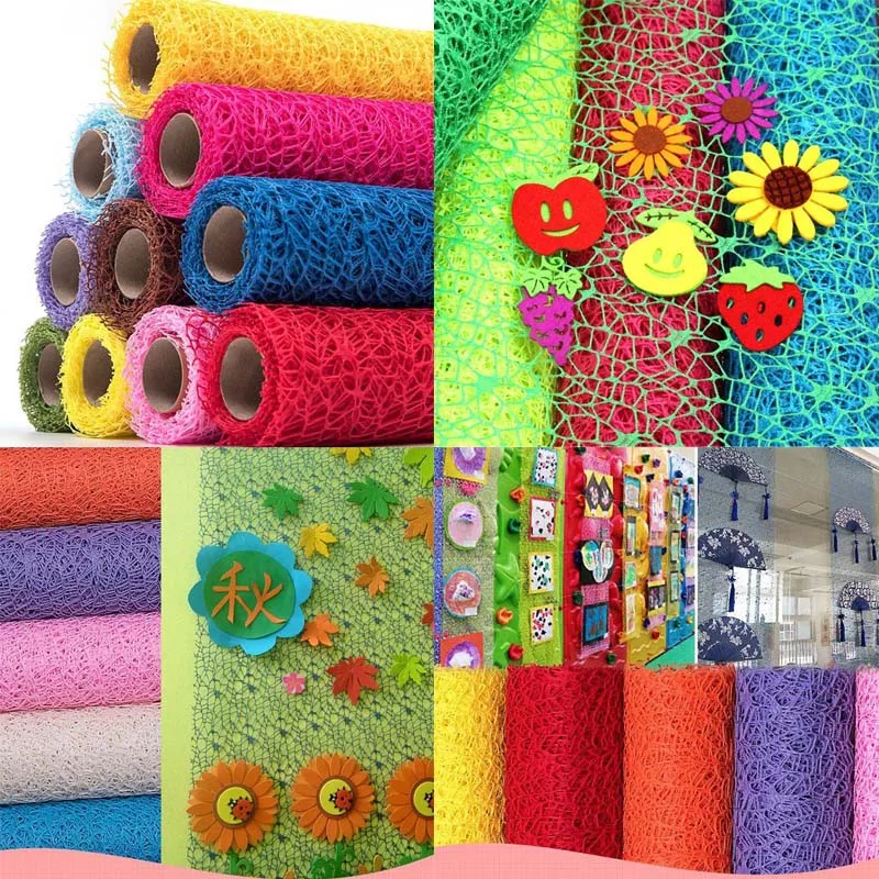 

Kindergarten Classroom Hanging Mesh Handmade Diy Decorative Materials Environmental Innovation Layout Door Corridor Jacquard