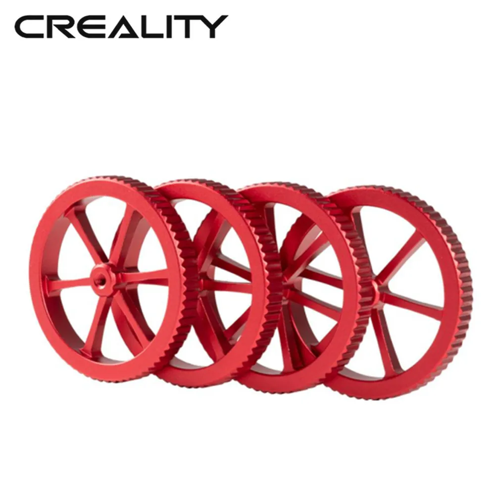

Аксессуары для 3D-принтера CREALITY 4 шт. модернизированная Выравнивающая Гайка Новый большой размер большой красный ручной поворот для CREALITY All ...