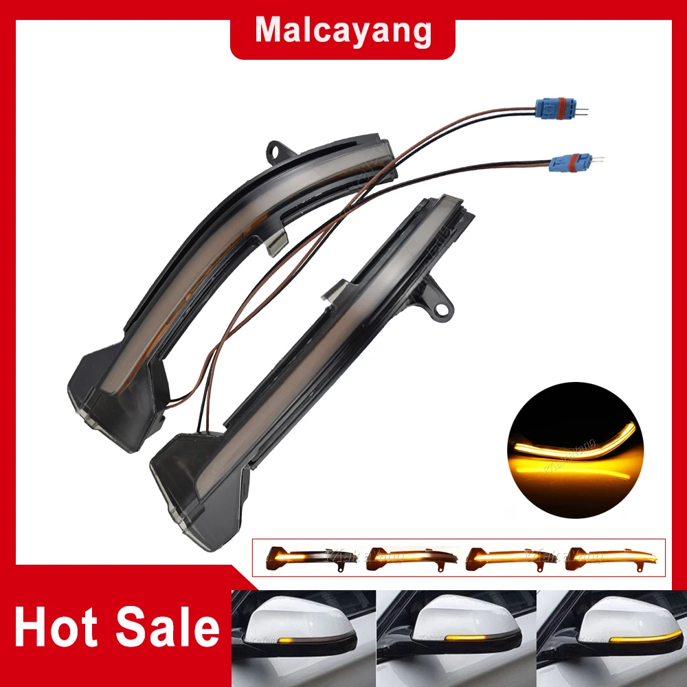 

For BMW 5 6 7 Series F10 F11 F07 F06 F12 F13 F01 Dynamic Turn Signal LED Rearview Mirror Indicator Blinker Sequential Light