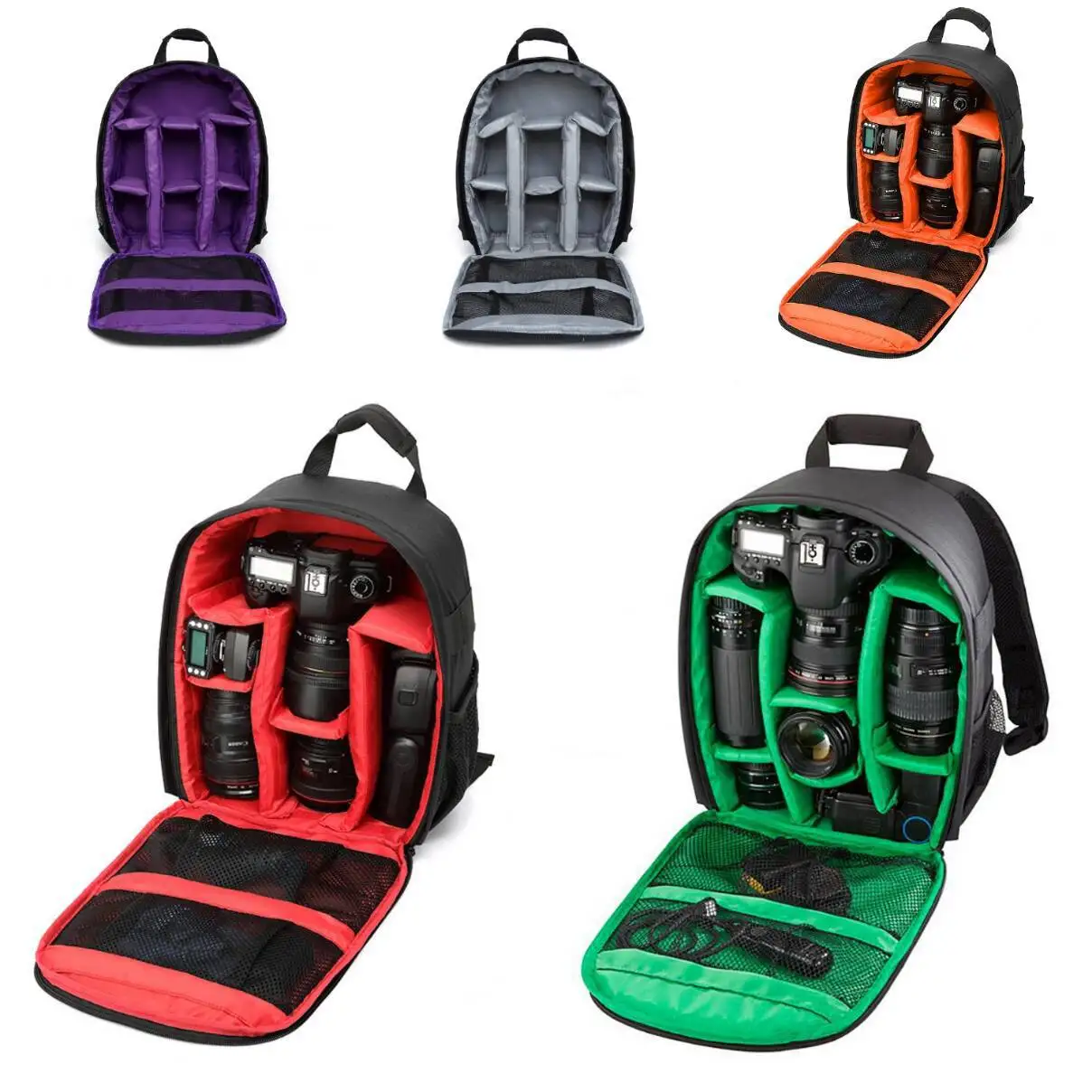 Multi-functional Outdoor Camera Backpack Video Digital Shoulder Camera Bag Bag Waterproof Camera Photo Bag Case for DSLR Camera
