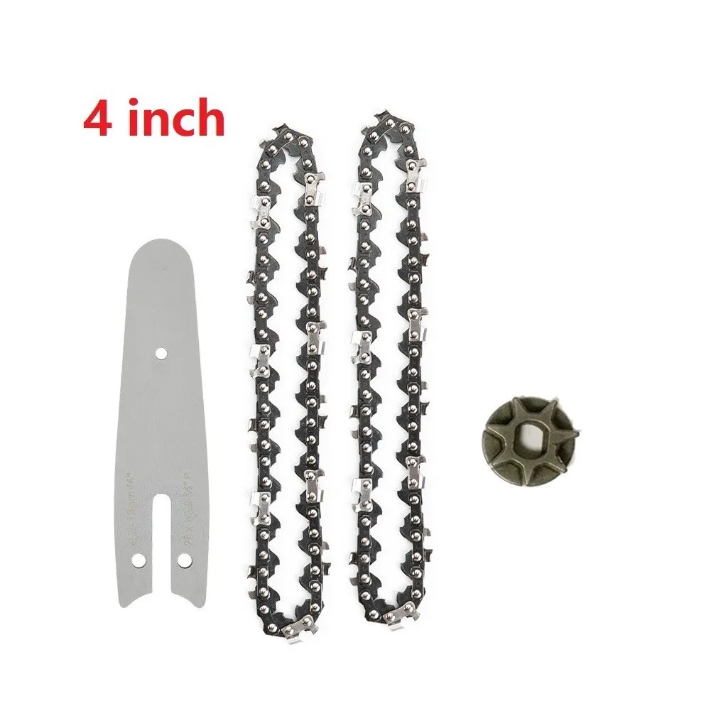 4/6Inch Electric Chainsaw Chains And Guide Kit Electric Saw Chains For Wood Cutter Pruning Tool