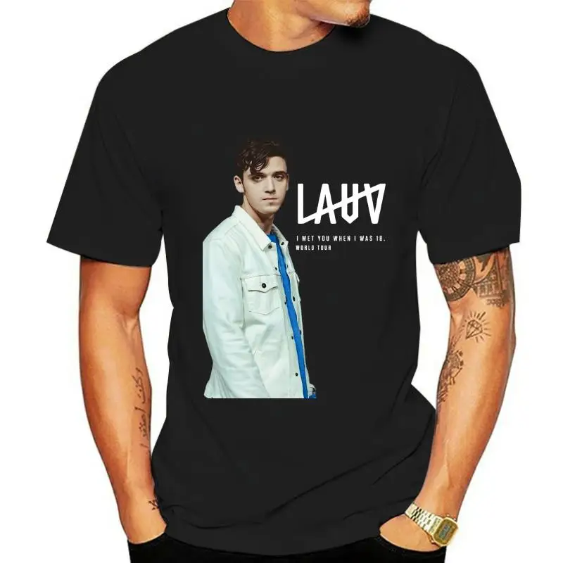 

Новинка, LAUV, я встречу вас, когда мне было 18 лет. Черная футболка TOUR 2022, размеры от-S до 5XL(2)