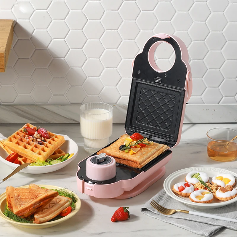 650W Electric Sandwich Maker Timing Waffle Maker Toaster Baker Breakfast Machine Takoyaki Pancake Donuts Sandwichera EU Plug220V