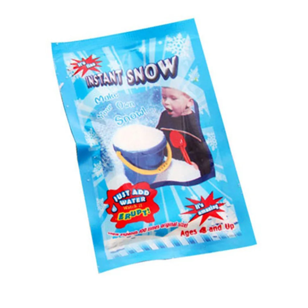 

Instant Snow Powder Christmas New Year Creative Gift Artificial Snow Frozen Magic Children'S Toy Home Christmas Party Decoration
