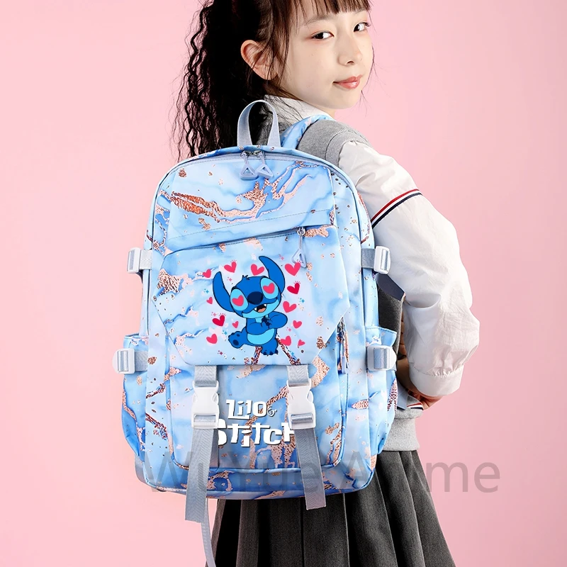 Lilo Stitch водонепроницаемый рюкзак для школьников-подростков девочек и мальчиков