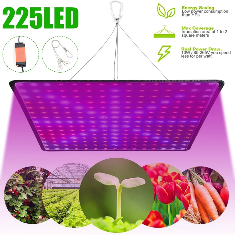

1000W Full Spectrum Indoor LED Grow Lamp For Plant Growing Light Tent Fitolampy Phyto UV IR Red Blue 225 Led Flower Plants