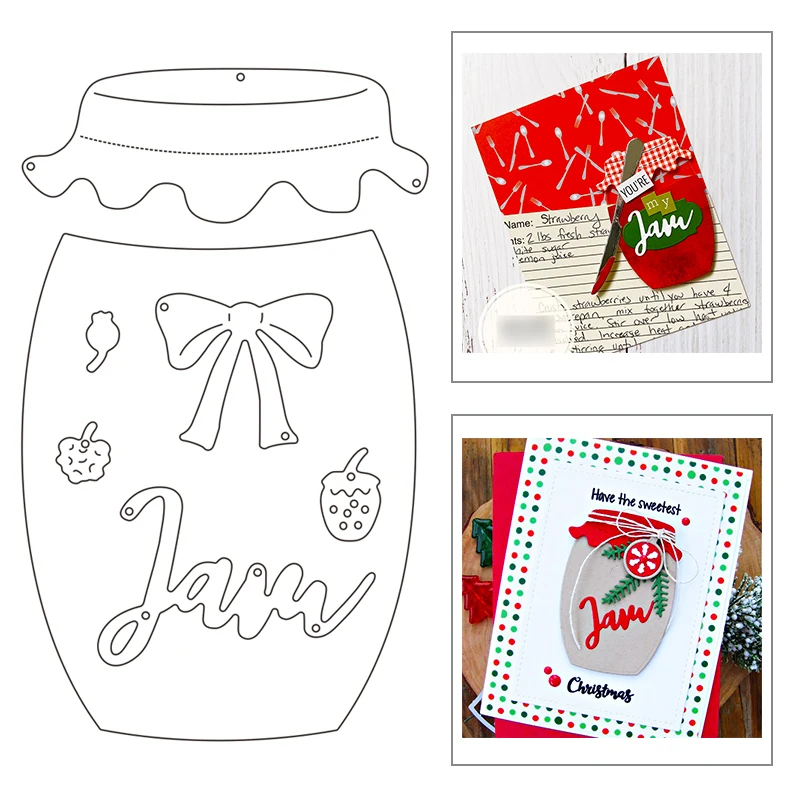 

Новинка 2021, металлические Вырубные штампы в виде банки с ушками для рукоделия, изготовления бумаги, оформления и скрапбукинга, без прозрачн...