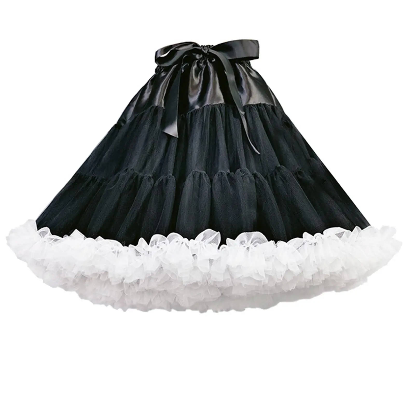 

Women's Crinoline Petticoat Tutu Skirt Multiple Layers Ball Gown Half Slips 16 Inch Underskirt for Wedding Bridal Dress