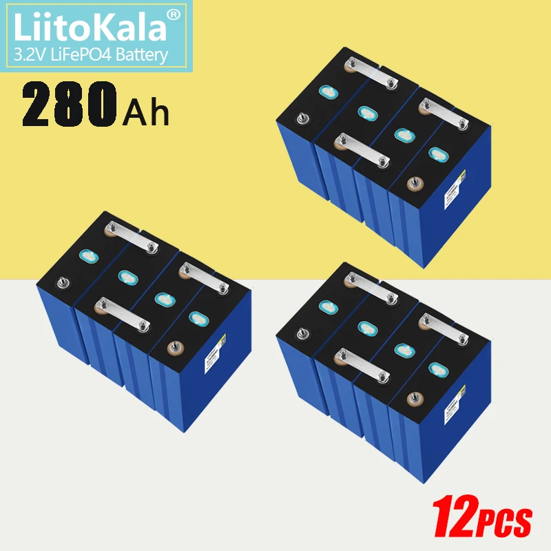 Литий-железо-фосфатный аккумулятор LiitoKala, 3,2 в, а/ч, 12 шт. Литий-железо-фосфатный аккумулятор LiitoKala, 3,2 в, а/ч, 12 шт.