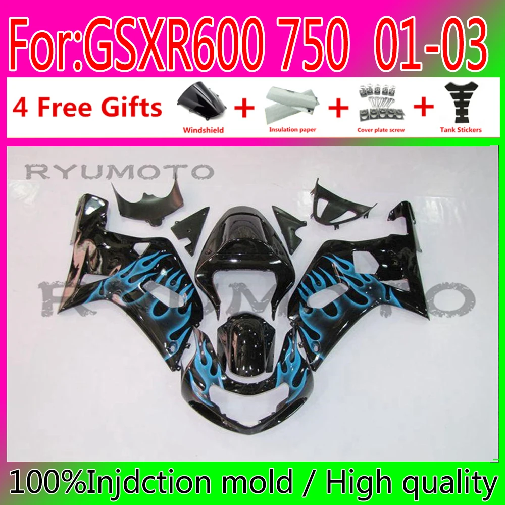 

Новый комплект обтекателей пресс-форм ABS для Suzuki GSXR600 750 GSXR 600 K1 2001 2002 2003 01 02 03 обтекатели