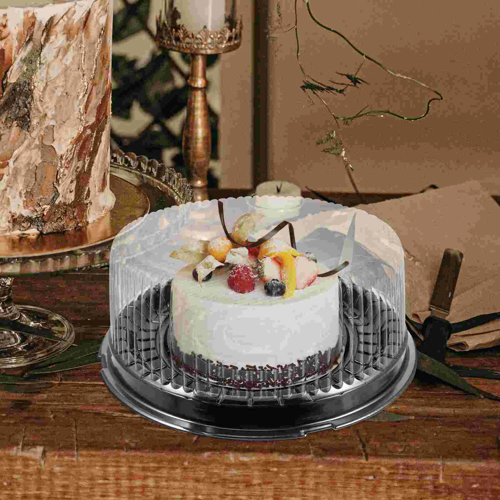 

10Pcs Cake Carrier Cake Keeper with Cover Cupcake Carrier Cake Container Cake Box with Dome Lids and Cake Boards for Transport